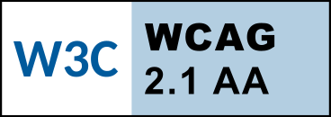 Badge of WCAG2 AA 